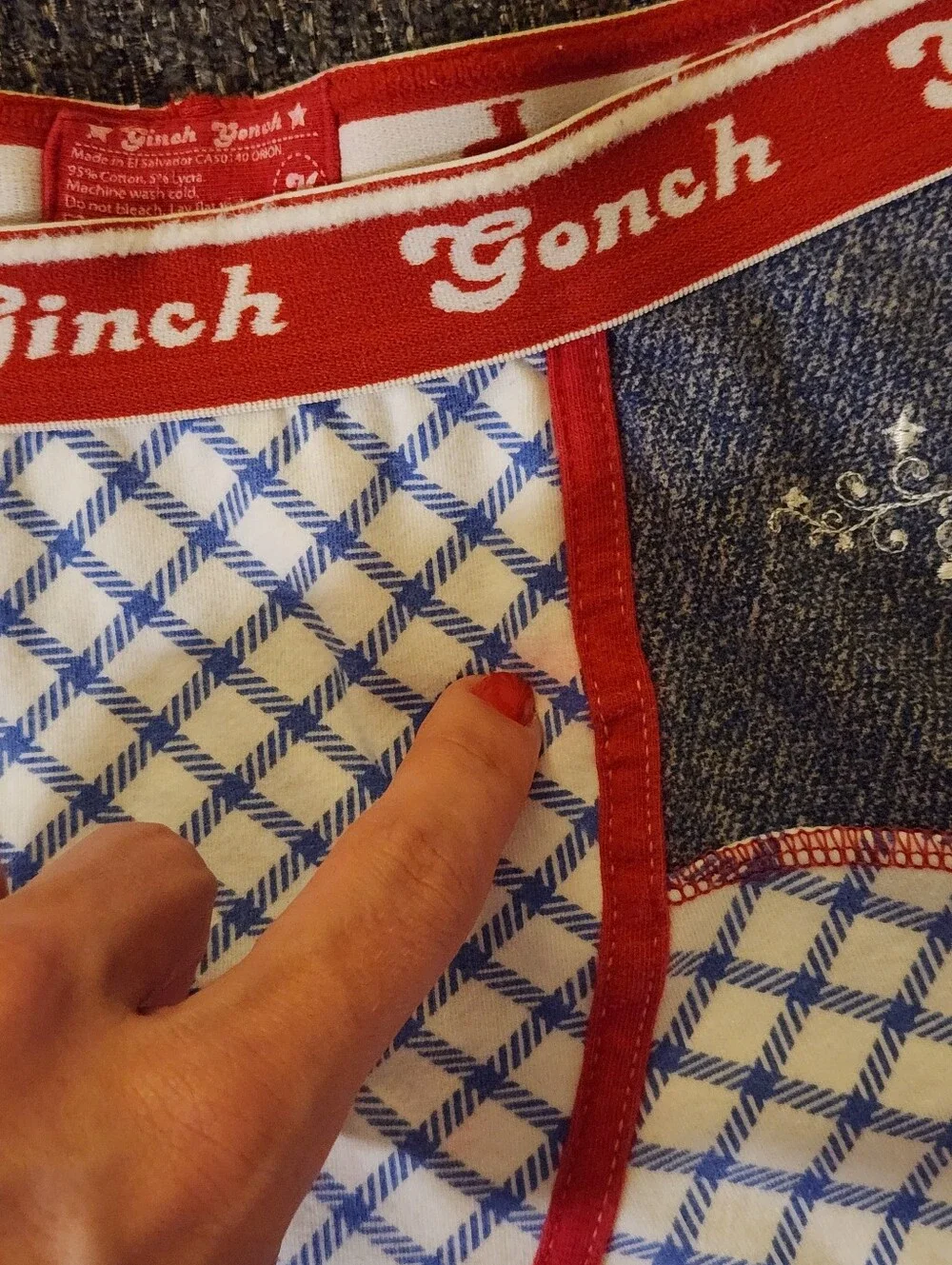 🤠Ginch Gonch🤠 - Red/White/Blue Cowboy Western Star Sport Trunk